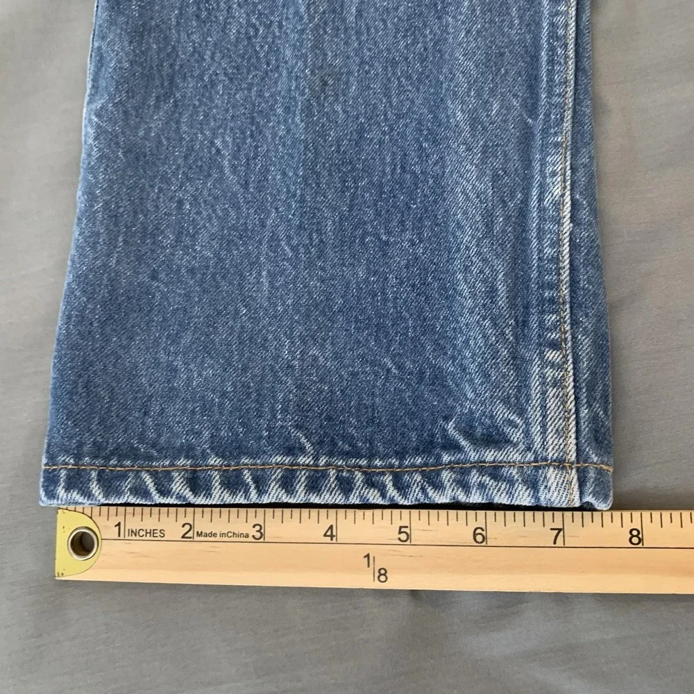 Vintage Levis 501XX Jeans Mens 38x34 Blue Wash Straight Distressed Denim 90s